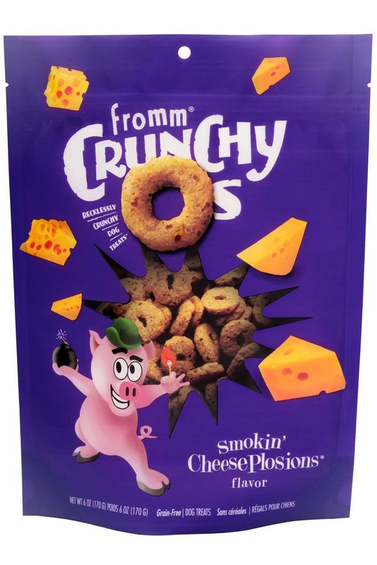 FROMM CRUNCHY OS SMOKIN CHEESEPLOSIONS FLAVOR DOG TREAT 26OZ