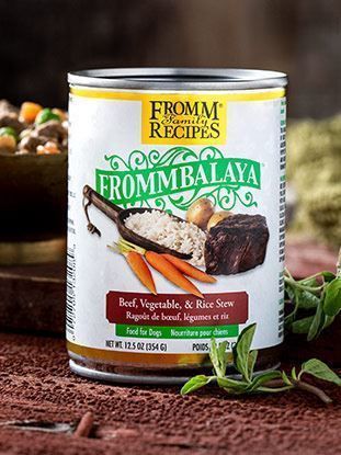 FROMM FROMMBALAYA BEEF, RICE &amp; VEGETABLE STEW DOG FOOD 12.5OZ