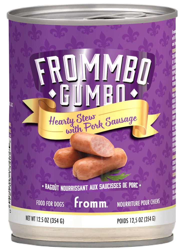 FROMM FROMMBO GUMBO HEARTY STEW WITH PORK SAUSAGE FOOD FOR DOGS 12.5OZ