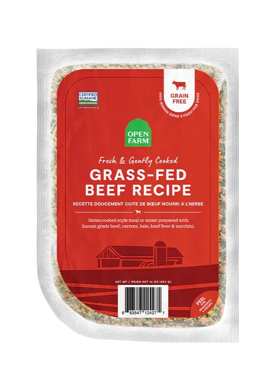 OPEN FARM GRASS-FED BEEF GENTLY COOKED RECIPE 16OZ