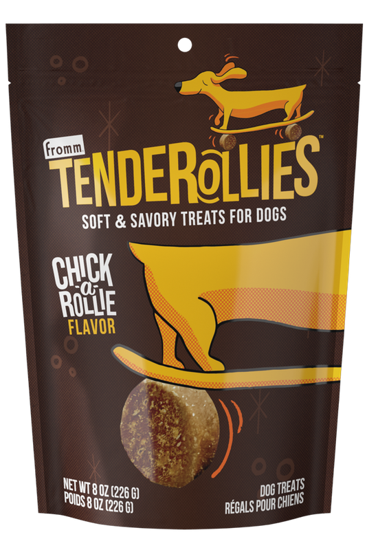FROMM TENDEROLLIES SOFT &amp; SAVORY DOGS TREATS 8OZ