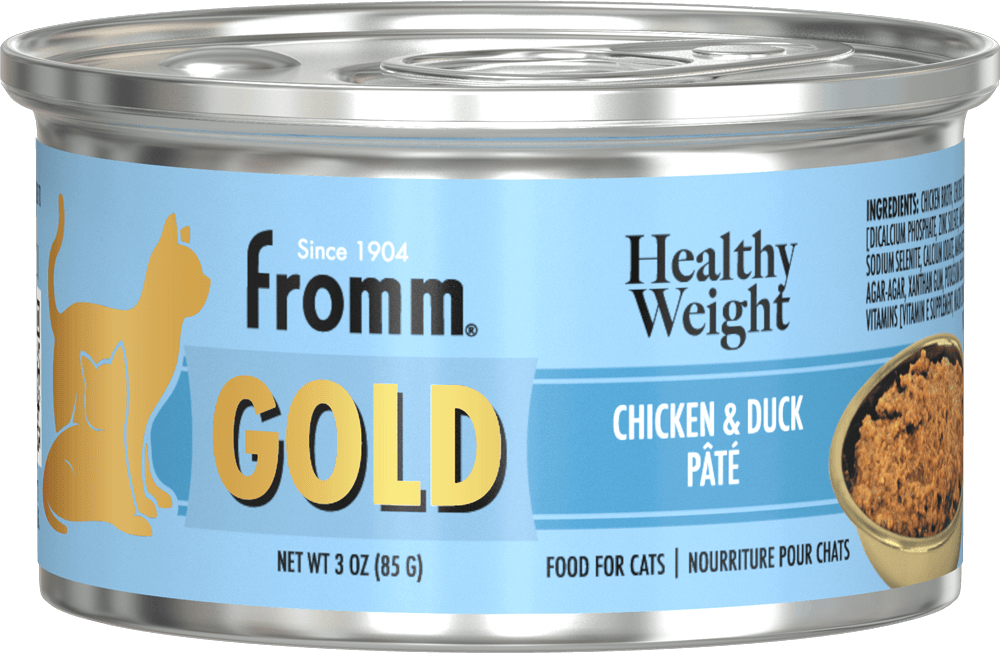 *FROMM GOLD HEALTHY WEIGHT CHICKEN AND DUCK PATE CAT FOOD 5.5OZ