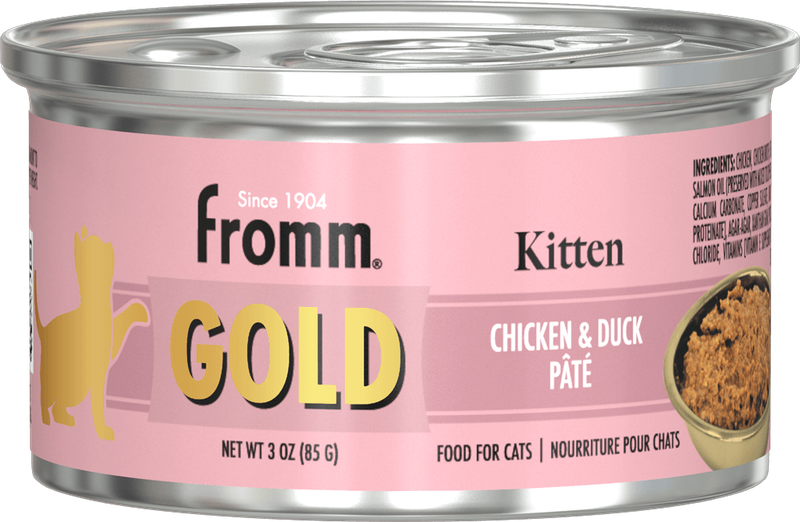 FROMM GOLD KITTEN CHICKEN &amp; DUCK PATE CAT FOOD 5.5OZ