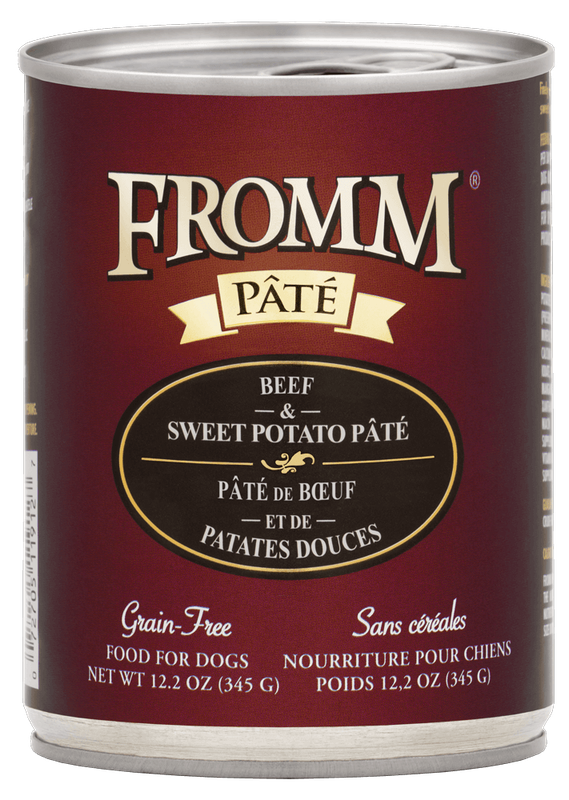 FROMM GOLD BEEF &amp; SWEET POTATO PATE DOG FOOD 12.2OZ