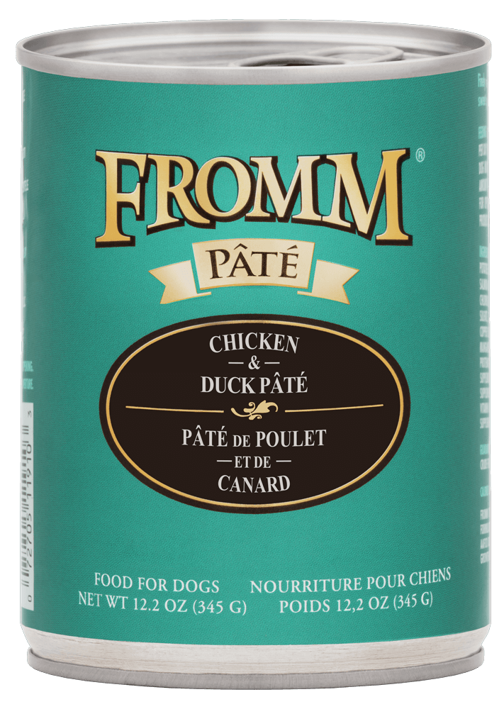 FROMM GOLD CHICKEN &amp; DUCK PATE DOG FOOD 12.2OZ