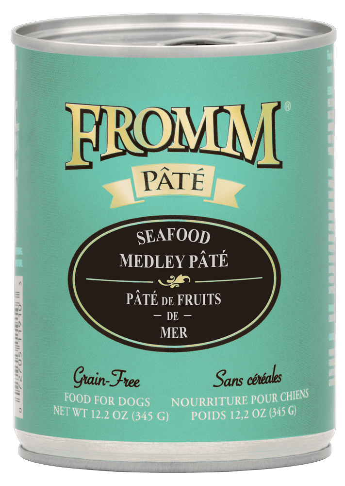 FROMM GOLD SEAFOOD MEDLEY PATE DOG FOOD CASE OF 12 / 12.2OZ