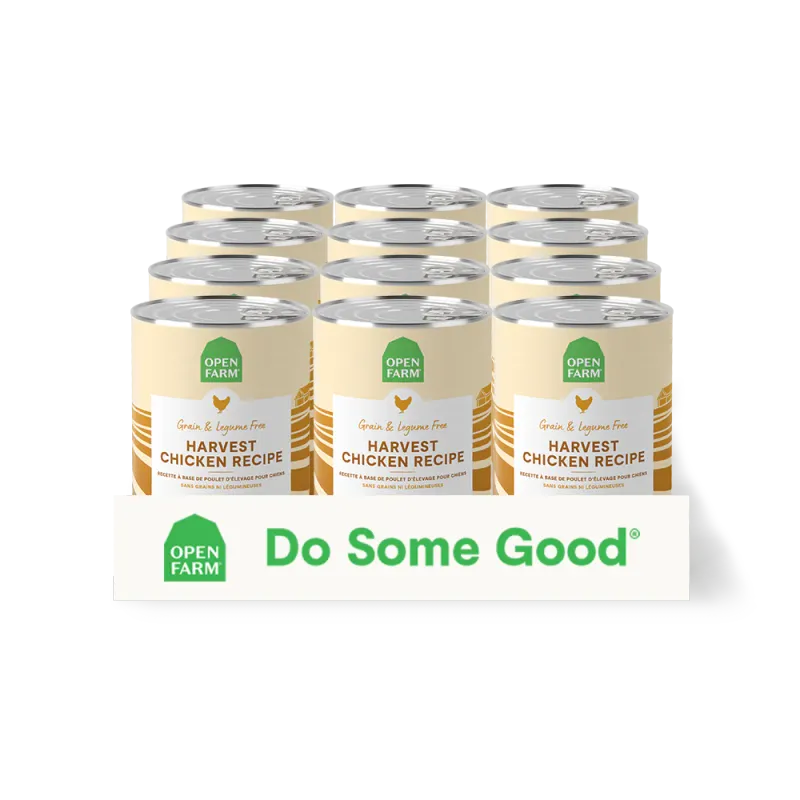 OPEN FARM HARVEST CHICKEN PATE FOR DOGS CASE/12.5OZ