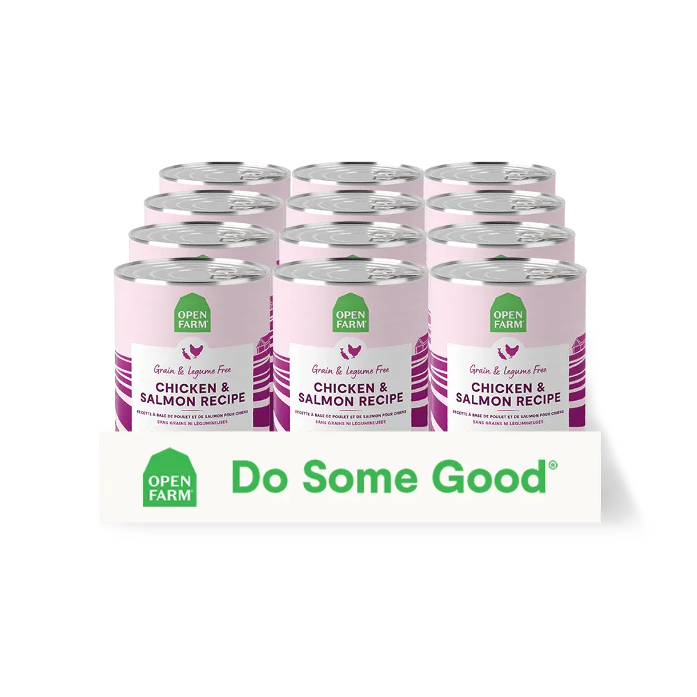 OPEN FARM CHICKEN &amp; SALMON PATE FOR DOGS CASE/12.5OZ
