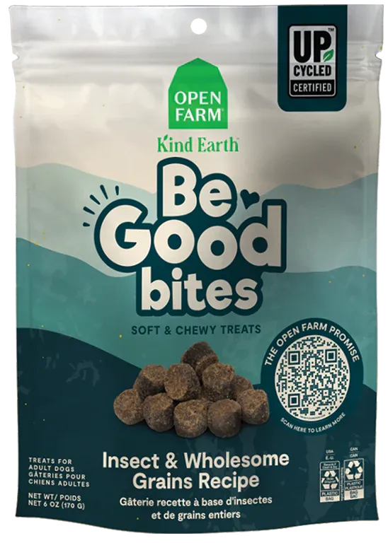 OPEN FARM BE GOOD BITES INSECT &amp; WHOLESOME GRAIN TREATS 6OZ