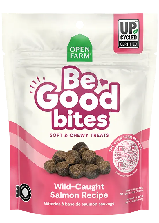 OPEN FARM BE GOOD BITES WILD-CAUGHT SALMON RECIPE  DOG TREATS 6OZ