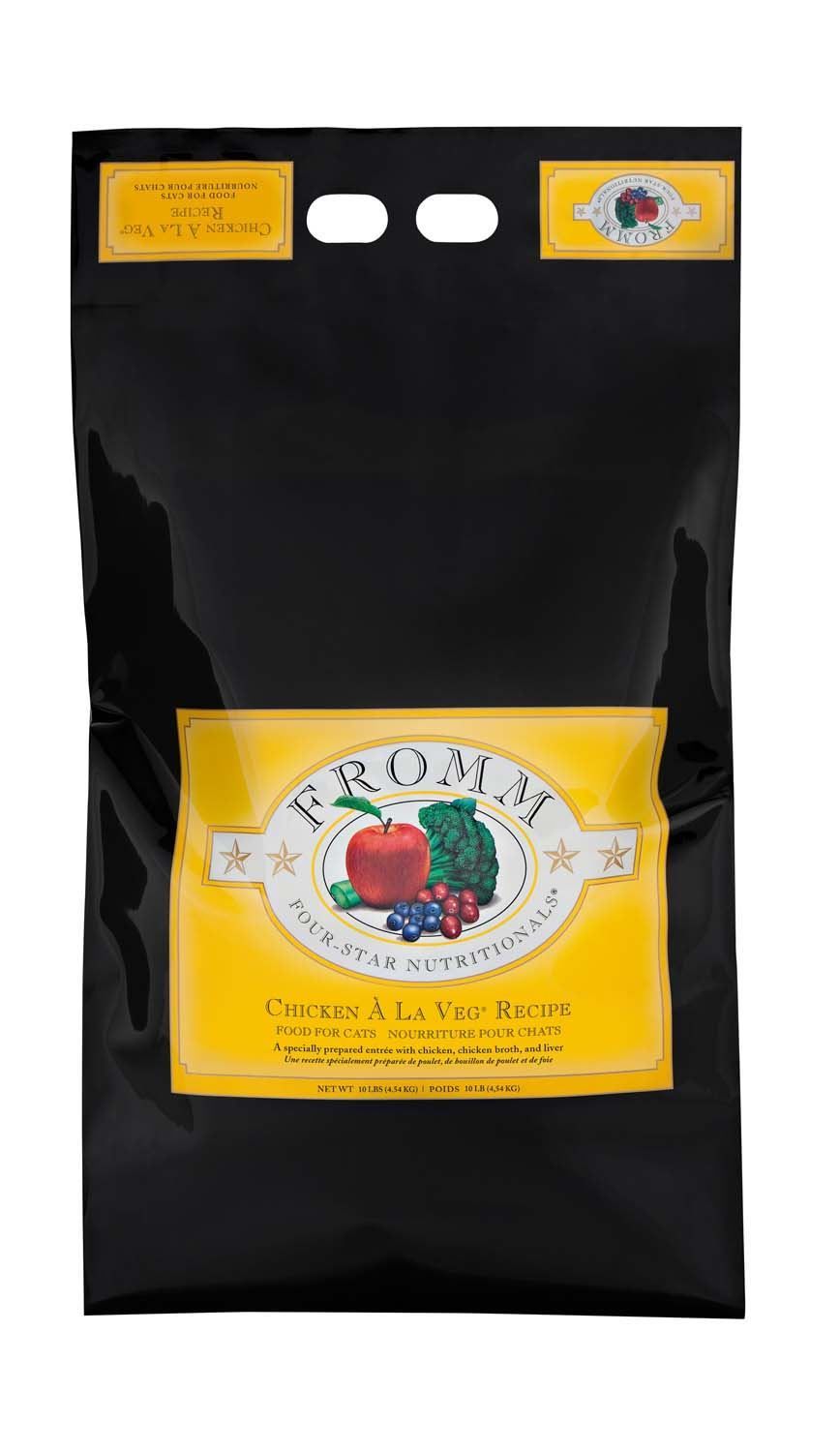 FROMM FOUR STAR CHICKEN A LA VEG CAT FOOD 10LBS