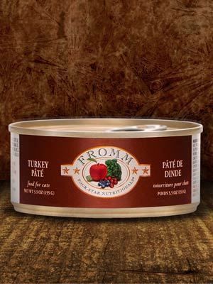 FROMM FOUR STAR TURKEY PATE CAT FOOD 5.5OZ