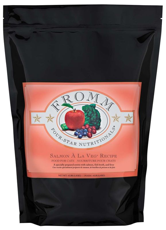 FROMM FOUR STAR SALMON A LA VEG CAT FOOD 4LBS