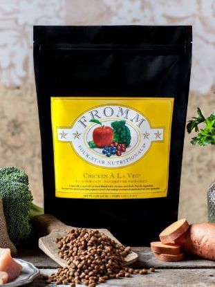 *FROMM FOUR STAR CHICKEN A LA VEG CAT FOOD 4LBS