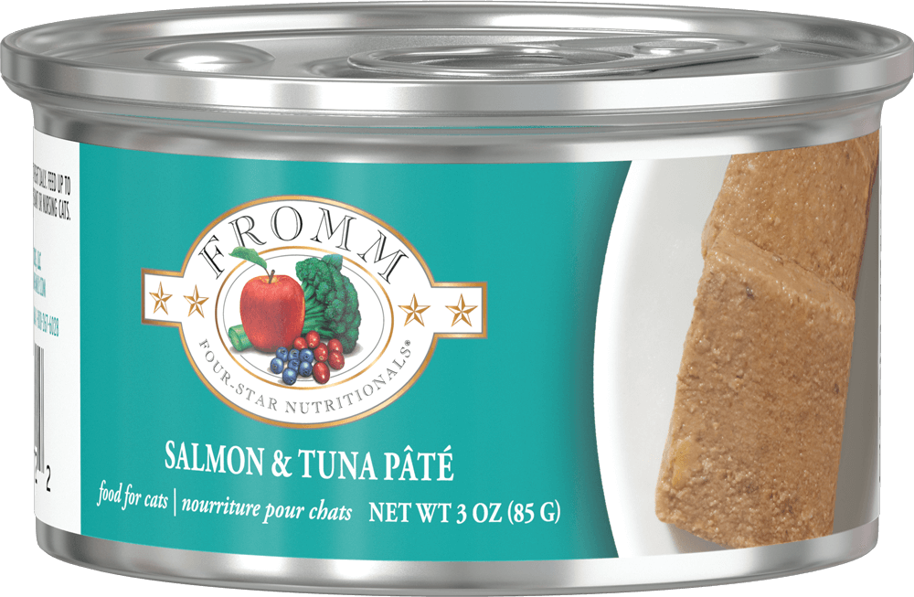 *FROMM FOUR STAR SALMON &amp; TUNA PATE FOOD FOR CATS 3OZ