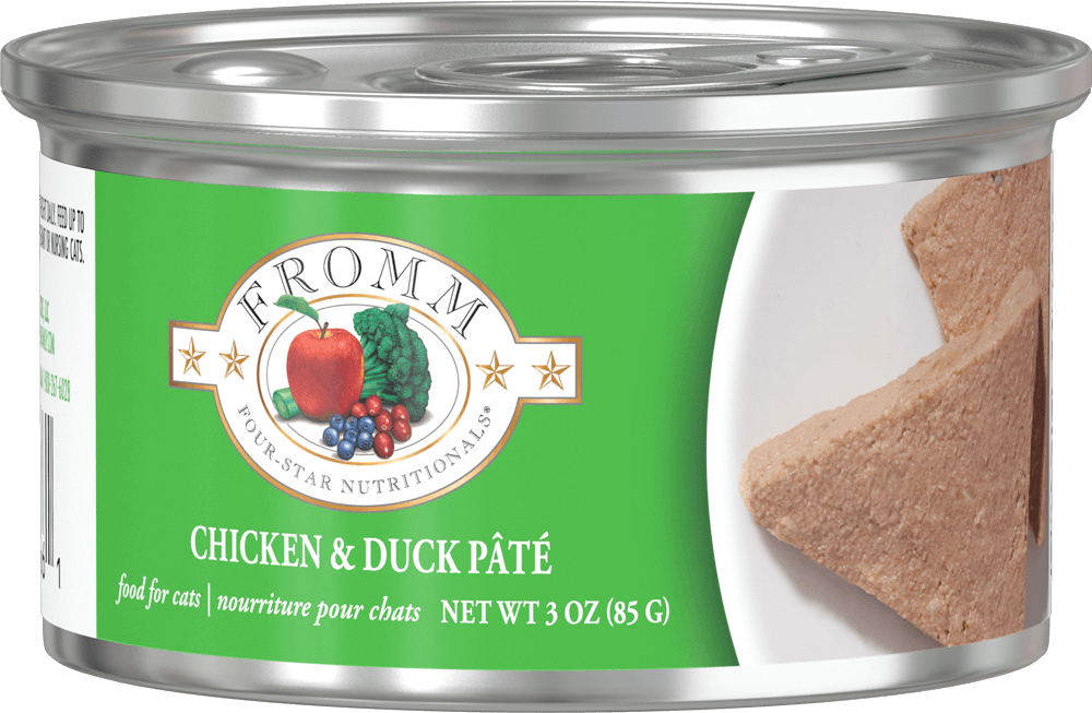 *FROMM FOUR STAR CHICKEN &amp;. DUCK PATE FOOD FOR CATS 3OZ
