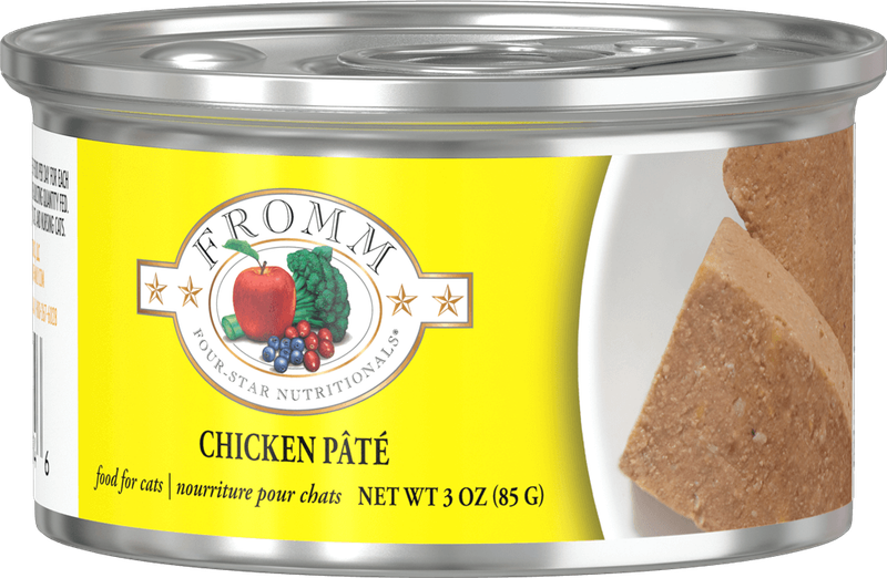 FROMM FOUR STAR CHICKEN PATE FOOD FOR CATS 3OZ