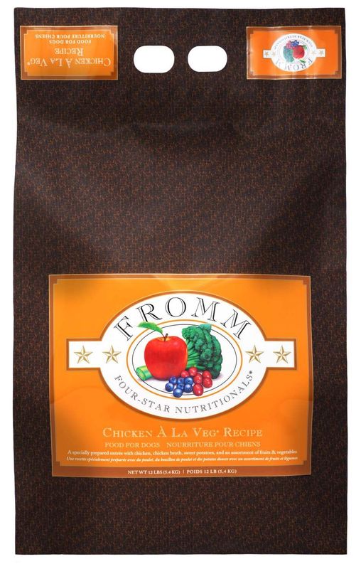 FROMM FOUR STAR CHICKEN A LA VEG RECIPE DOG FOOD 4LBS