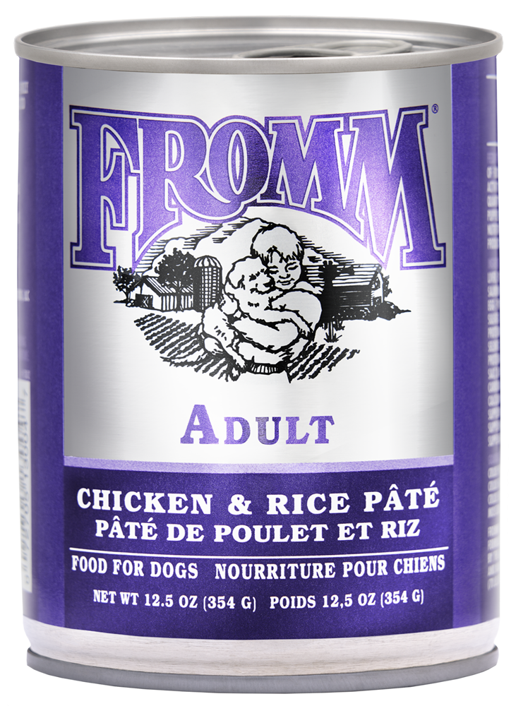 FROMM CLASSIC ADULT CHICKEN &amp; RICE PATE DOG FOOD 12.5OZ