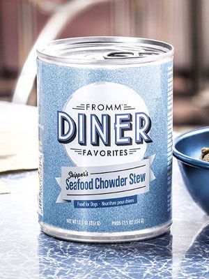 FROMM DINER FAVORITES SKIPPERS SEAFOOD CHOWDER STEW DOG FOOD 12.5OZ