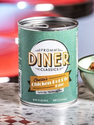 FROMM DINER CLASSICS CHARLIES CHICKEN POT PIE PATE DOG FOOD 12.5OZ
