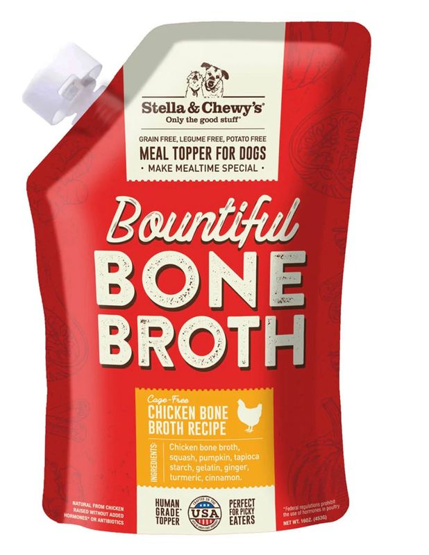 STELLA &amp; CHEWYS BOUNTIFUL BONE BROTH CAGE-FREE CHICKEN RECIPE DOG FOOD 16OZ