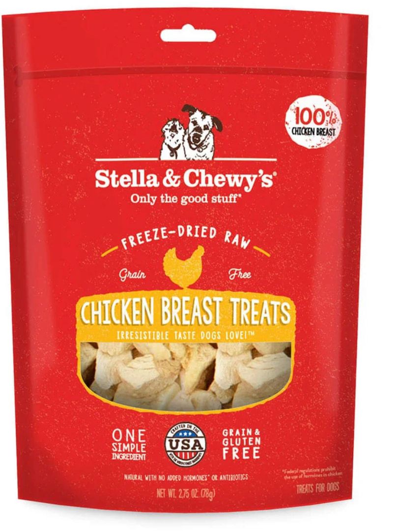 STELLA &amp; CHEWYS CHICKEN BREAST TREATS DOG FOOD 2.75OZ