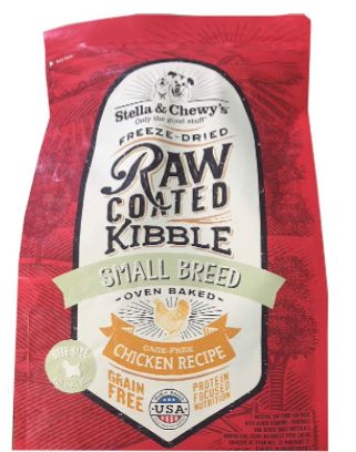 *STELLA  &amp; CHEWYS RAW COATED SMALL BREED CHICKEN RECIPE DOG FOOD 3.5LBS