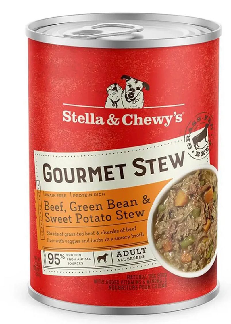 STELLA &amp; CHEWYS GOURMET BEEF, GREEN BEENS &amp; SWEET POTATO STEW  DOG FOOD 12.5OZ