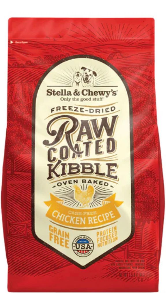 STELLA &amp; CHEWYS RAW COATED CHICKEN RECIPE DOG FOOD 3.5LBS
