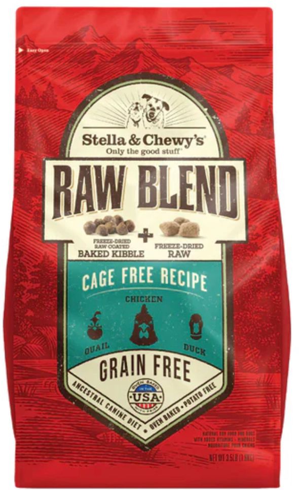 *STELLA &amp; CHEWYS RAW BLEND CAGE FREE RECIPE DOG FOOD 22LBS