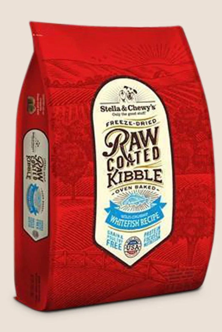 STELLA &amp; CHEWYS RAW COATED WHITEFISH RECIPE DOG FOOD 22LBS