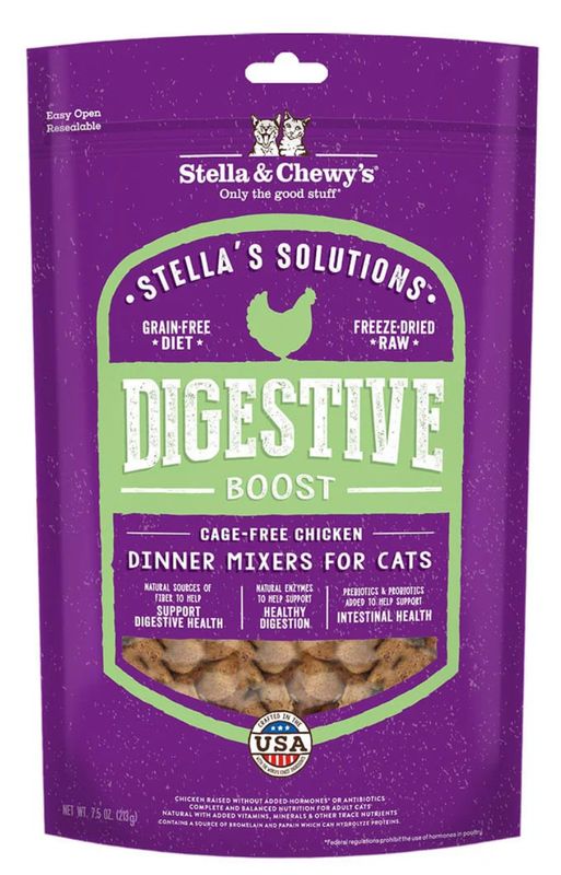 STELLA &amp; CHEWYS STELLAS SOLUTIONS DIGESTIVE SUPPORT CAT FOOD 7.5OZ