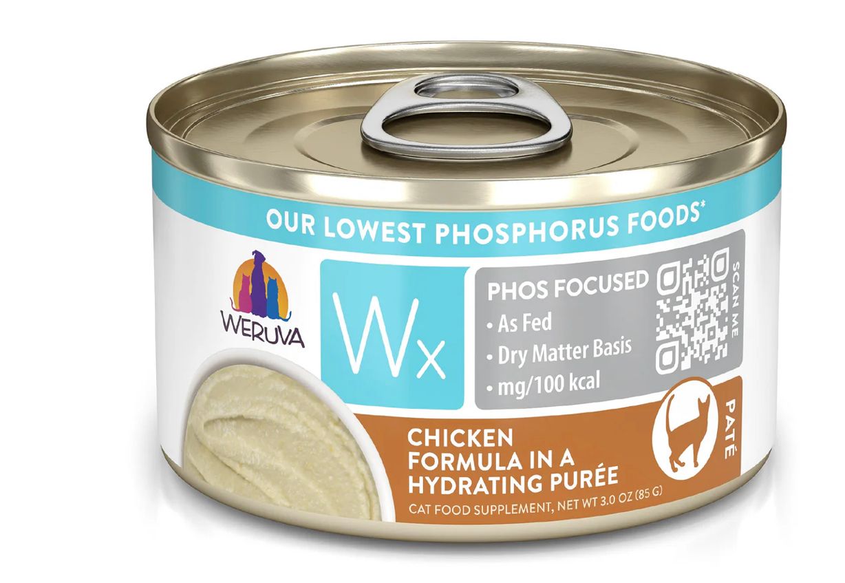 WERUVA WX PHOS FOCUSED CHICKEN FORMULA IN HYDRATING PURÉE CAT FOOD 3.0OZ