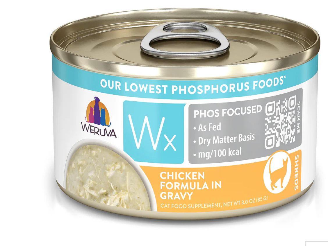 WERUVA WX PHOS FOCUSED CHICKEN IN GRAVY CAT FOOD CASE OF 12/ 3.0OZ