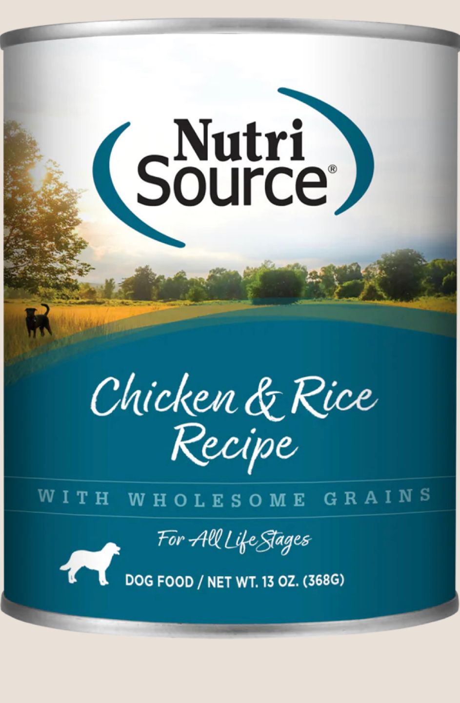 NUTRISOURCE CHICKEN &amp; RICE DOG FORMULA DOG FOOD CASE OF 12/ 13OZ
