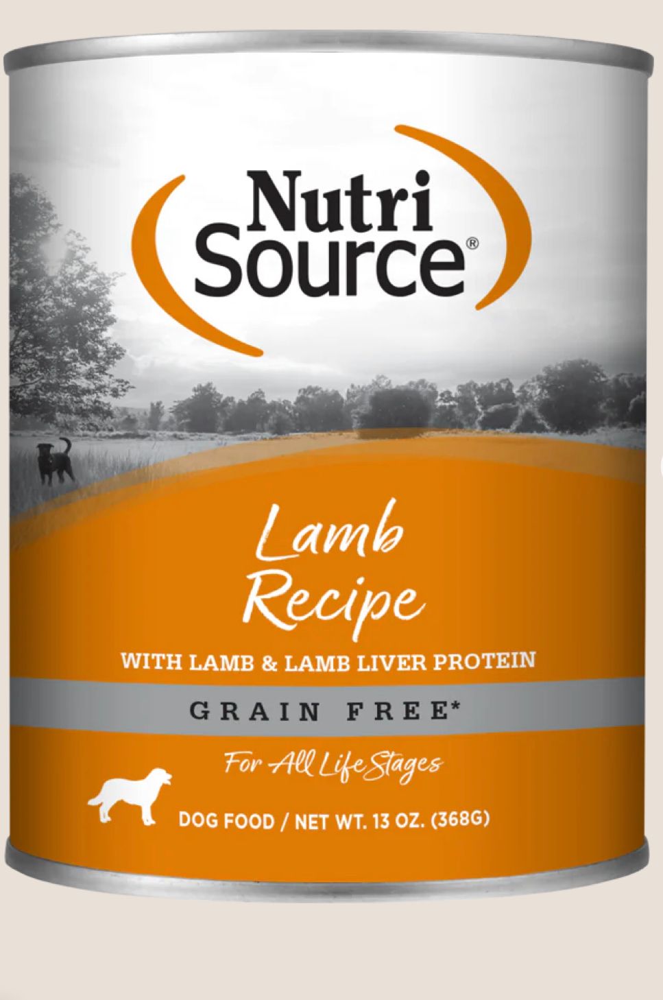 NUTRISOURCE GRAIN FREE LAMB DOG FORMULA CASE OF 12/13OZ