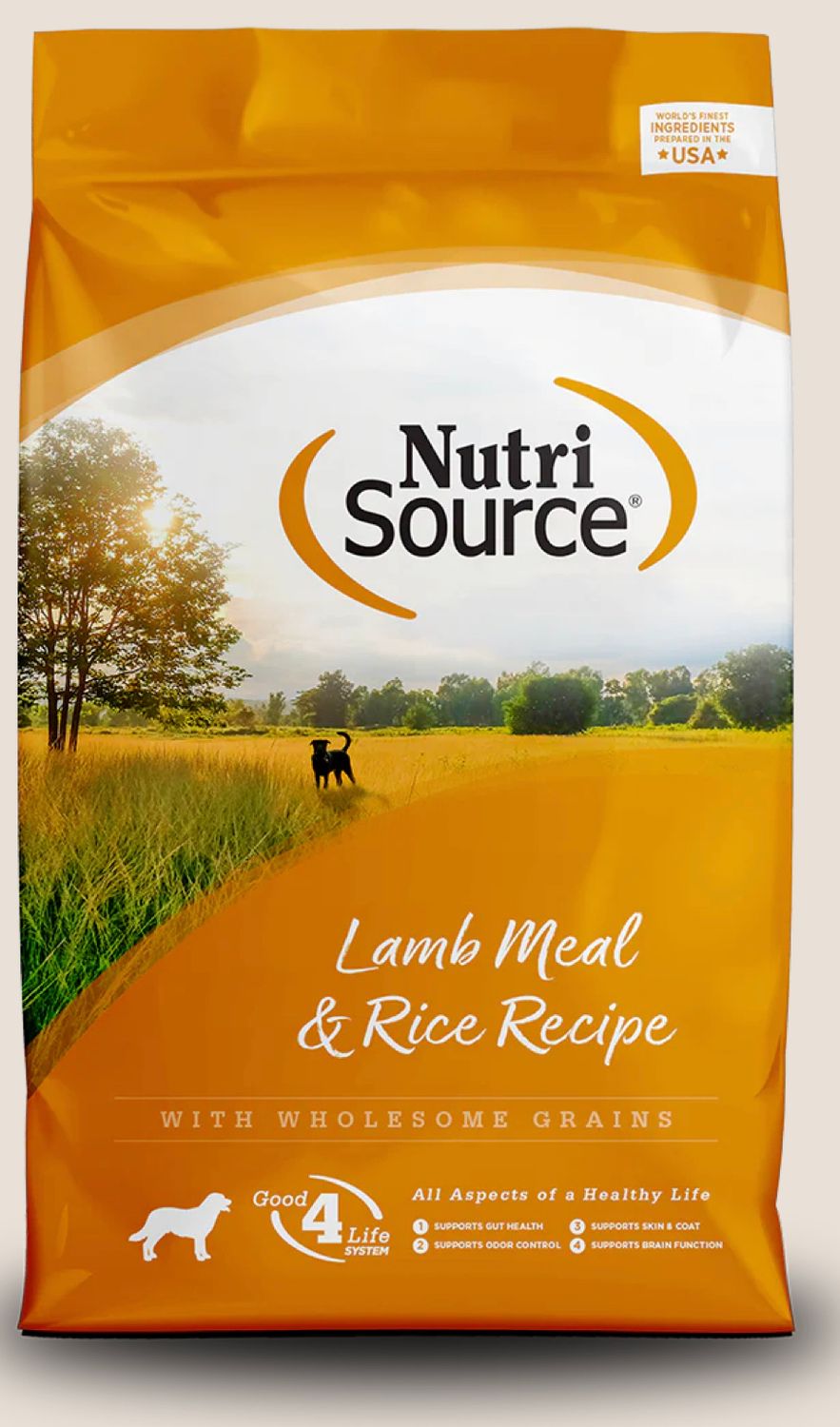 NUTRISOURCE LAMB MEAL &amp; RICE DOG FOOD 26LBS