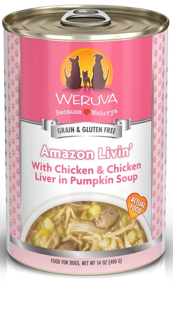 WERUVA AMAZON LIVIN DOG FOOD 14OZ
