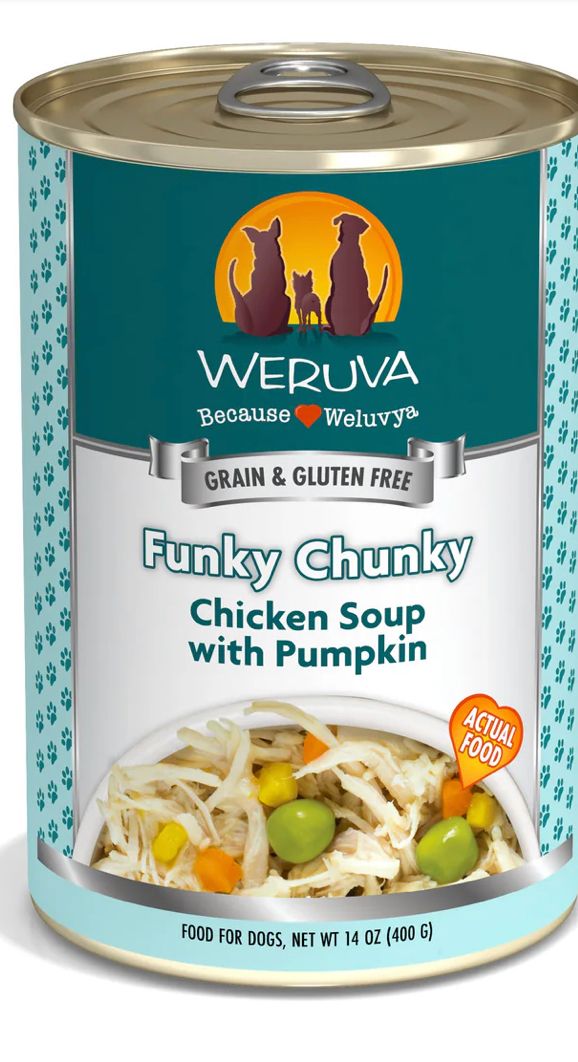 WERUVA FUNKY CHUNKY DOG FOOD CASE OF 12/ 14OZ