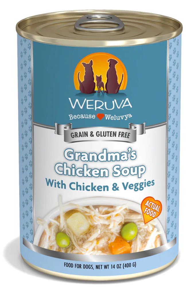 WERUVA GRANDMAS CHICKEN SOUP DOG FOOD CASE OF 12/14OZ