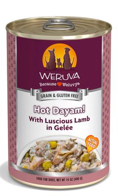 WERUVA HOT DAYAM DOG FOOD CASE OF 12/14OZ
