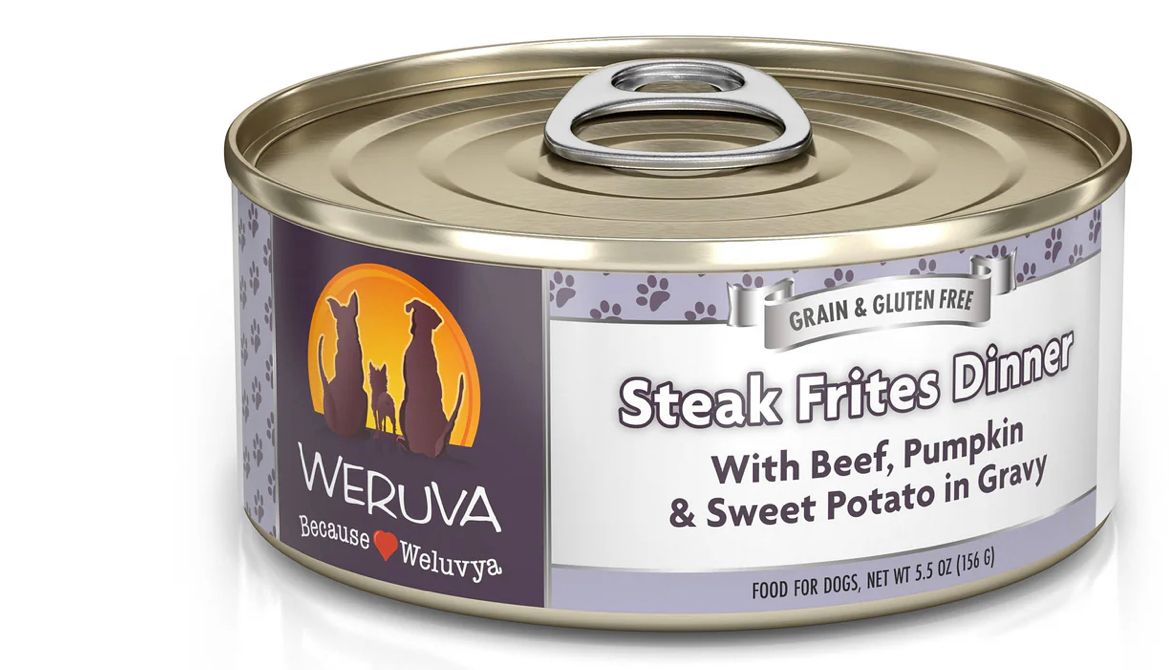 *WERUVA STEAK FRITES DINNER DOG FOOD 5.5OZ