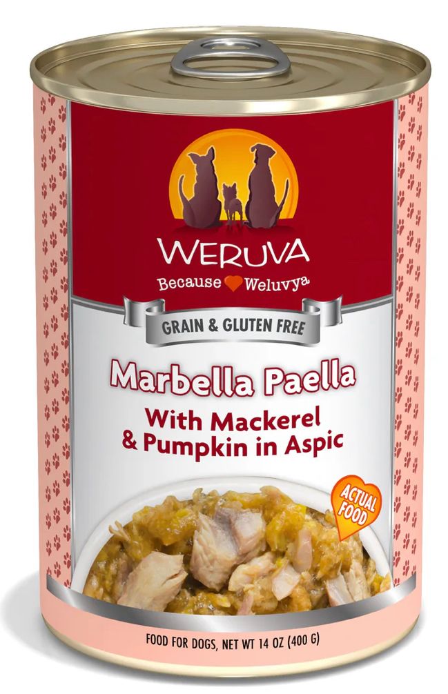 WERUVA MARBELLA PAELLA DOG FOOD CASE OF 12/14OZ