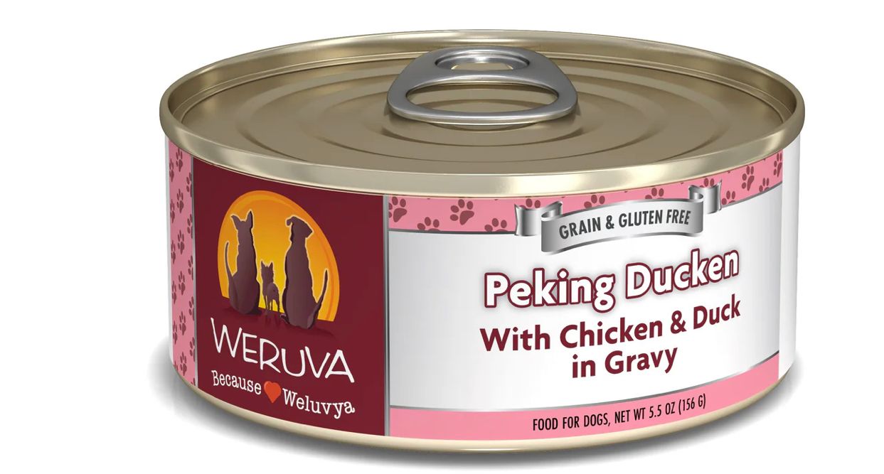 *WERUVA PEKING DUCKEN DOG FOOD 5.5OZ