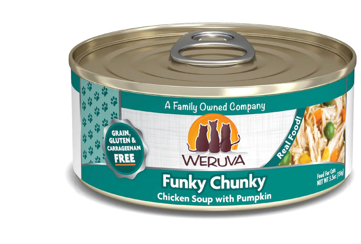 *WERUVA FUNKY CHUNKY CAT FOOD 5.5OZ
