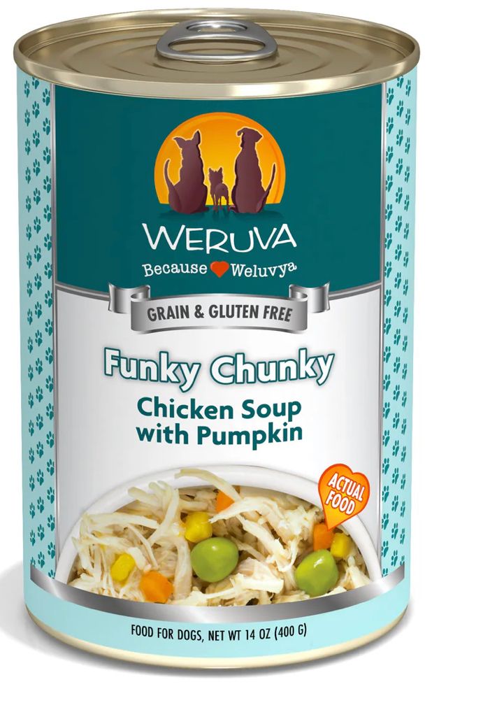 *WERUVA FUNKY CHUNKY DOG FOOD 14OZ