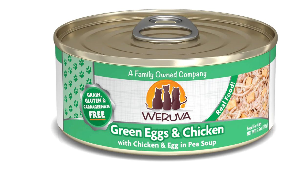 WERUVA GREEN EGGS &amp; CHICKEN CAT FOOD 5.5OZ