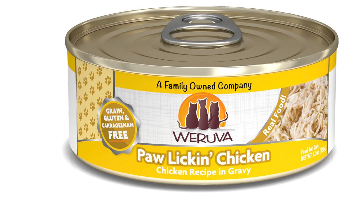 WERUVA PAW LICKIN CHICKEN CAT FOOD CASE OF 24/5.5OZ