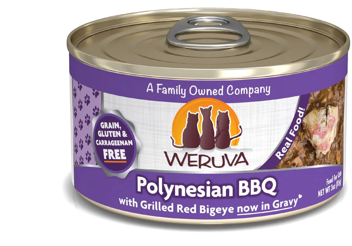 WERUVA POLYNESIAN BBQ CAT FOOD 3OZ